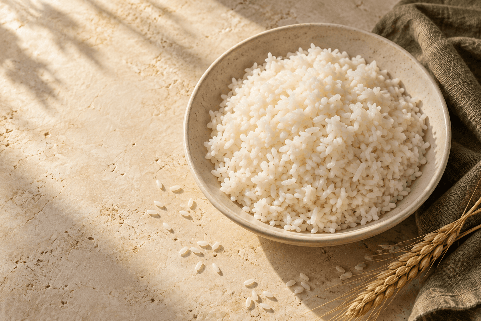 Illustrative Egyptian rice arrangement